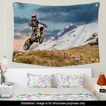 Motocross Primaverile In Ambiente Alpino Wall Art 88621751
