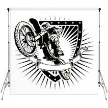 Motocross Shield Backdrops 76026701