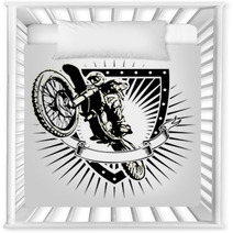 Motocross Shield Nursery Decor 76026701