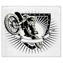 Motocross Shield Rugs 76026701