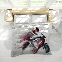 Motorcycle Racer Bedding 50904086