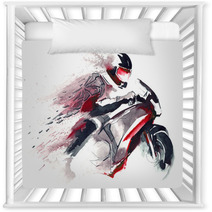 Motorcycle Racer Nursery Decor 50904086