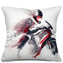 Motorcycle Racer Pillows 50904086