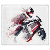 Motorcycle Racer Rugs 50904086