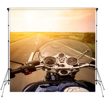 Motorcycle Rider View Backdrops 67463801
