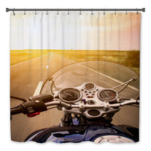 Motorcycle Rider View Bath Decor 67463801