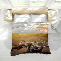 Motorcycle Rider View Bedding 67463801