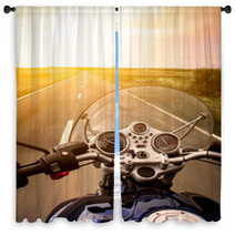 Motorcycle Rider View Window Curtains 67463801