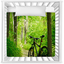 Mountain Bike On The Trail In The Forest Nursery Decor 54118356