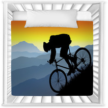 Mountain Bike Silhouette Vista Nursery Decor 4225140