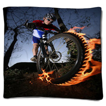 Mountain Biker Blankets 10378324