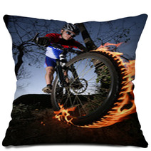 Mountain Biker Pillows 10378324