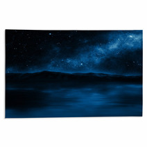 Mountain Lake With Stars Rugs 59663246