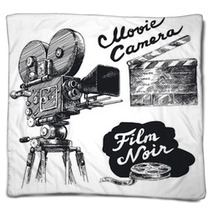Movie Camera Blankets 38316670