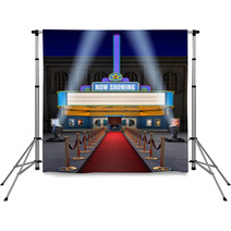 Movie Theatre & Ticket Box Backdrops 17392552