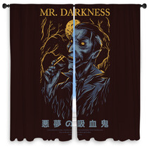 Mr Darkness Window Curtains 224128521