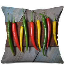 Multi Colored Hot Chili Peppers Pillows 57168666