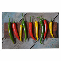 Multi Colored Hot Chili Peppers Rugs 57168666
