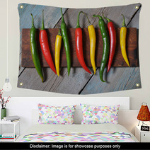 Multi Colored Hot Chili Peppers Wall Art 57168666