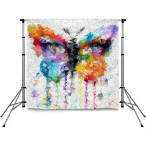 Multicolor Bright Butterfly Abstract Geometric Background Backdrops 63233751