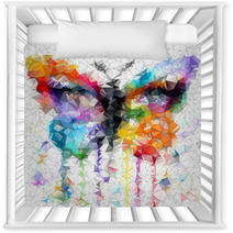 Multicolor Bright Butterfly Abstract Geometric Background Nursery Decor 63233751