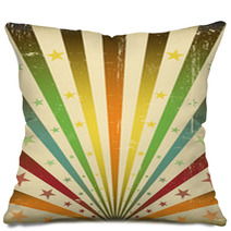 Multicolor Sunbeans Grunge Background Pillows 27244682