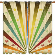 Multicolor Sunbeans Grunge Background Window Curtains 27244682