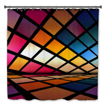 Multicolored Futuristic Abstract Interior Bath Decor 16194023