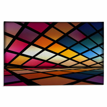 Multicolored Futuristic Abstract Interior Rugs 16194023
