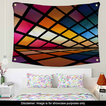 Multicolored Futuristic Abstract Interior Wall Art 16194023