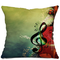 Music Background Pillows 66210587