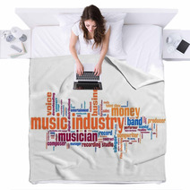 Music Industry - Word Cloud Blankets 83974318