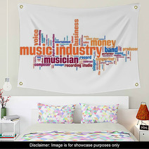 Music Industry - Word Cloud Wall Art 83974318