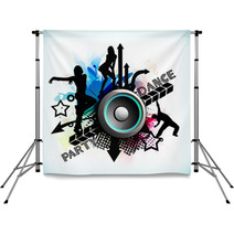 Musical Dance Party Background. Flyer Or Banner. Backdrops 51724950