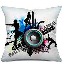 Musical Dance Party Background. Flyer Or Banner. Pillows 51724950