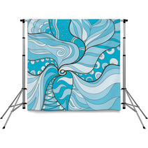 mysterious background in turquoise Backdrops 40747576