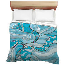 mysterious background in turquoise Bedding 40747576