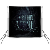 Mysterious Fairy Tale Background Of Dark And Haunted Forest With Text Backdrops 221882083