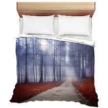 Mystic Forest Road Bedding 58438212