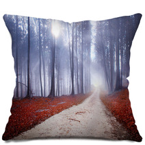 Mystic Forest Road Pillows 58438212