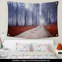 Mystic Forest Road Wall Art 58438212