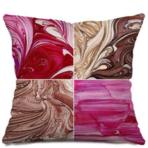 Nail Polish Texture Pillows 66334312