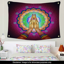 Namaste Mandala Wall Art 138816672