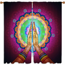 Namaste Mandala Window Curtains 138816672