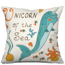 Narwhal The Unicorn Of The Sea Pillows 92172991