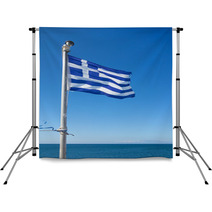 National Flag Of Greece Backdrops 67248735