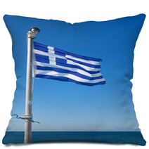 National Flag Of Greece Pillows 67248735