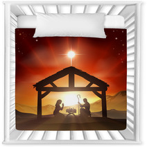 Nativity Christian Christmas Scene Nursery Decor 54352064