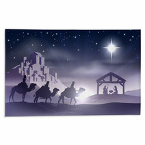 Nativity Christmas Scene Rugs 57256876