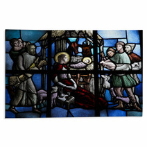Nativity Scene Stained Glass Rugs 37600349
